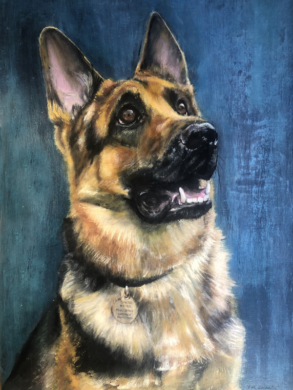 Carter The German Shepherd - Tracey Larkin Design